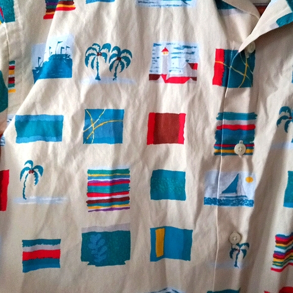 Tuttle Golf Collection Men's Medium Button Down Short Sleeve Shirt - Picture 4 of 4